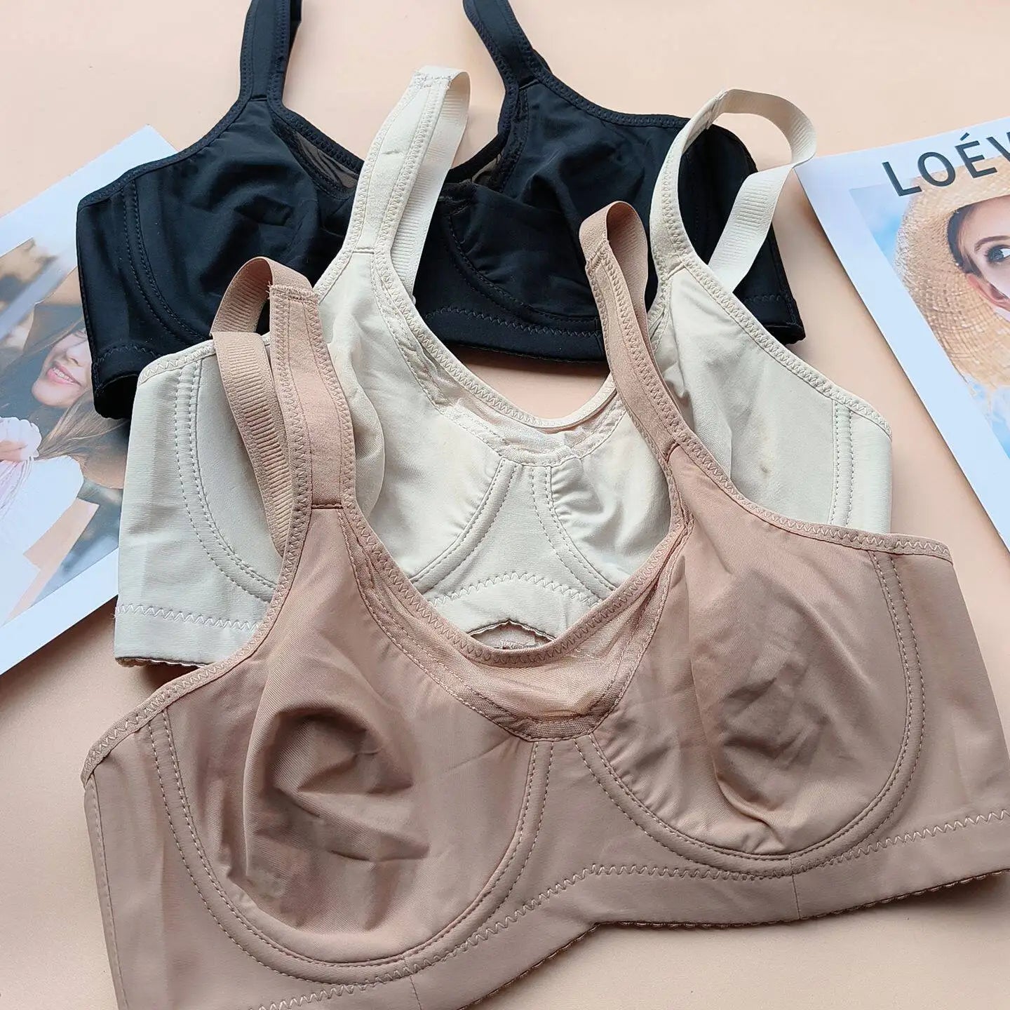Ultra-thin full cup underwire bra