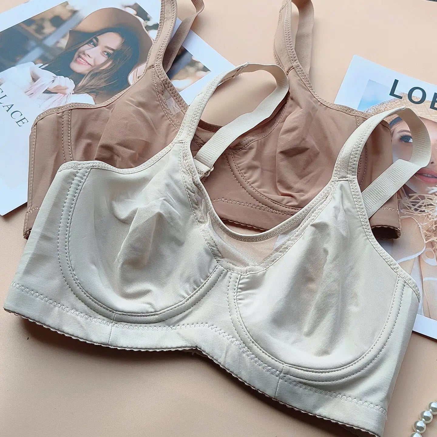 Ultra-thin full cup underwire bra