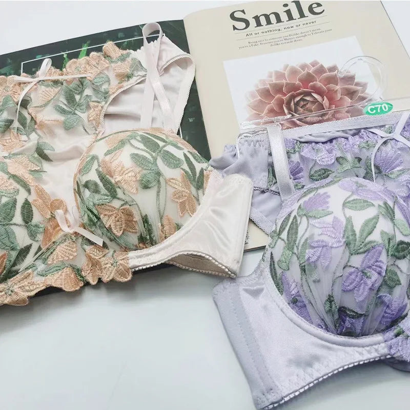 Vintage embroidery lace Underwear