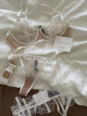 Water-Soluble Floral Lace Underwear