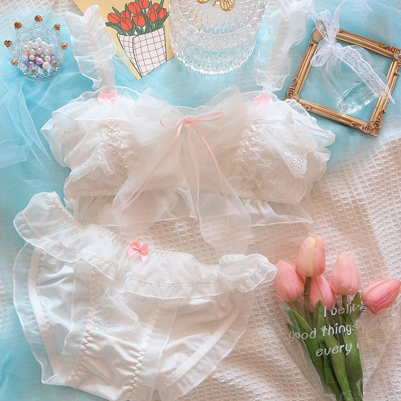 White bralette girl Underwear