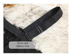 With bra integrated sexy ultra-thin transparent hollow body shaping coat female lace Underwear