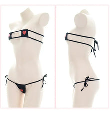 Women Girls Sexy Lingerie Japanese Lolita Kawaii Mini Bikini Set