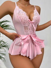 Women Pajamas Sleepwear Lace Pajama Set