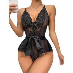 Women Pajamas Sleepwear Lace Pajama Set