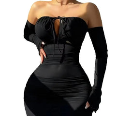 Women Slim Fit Mini Dress