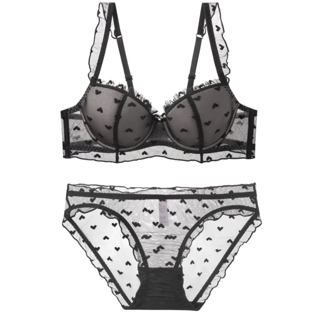 Women's Lace Soft Underwire Lingerie Set