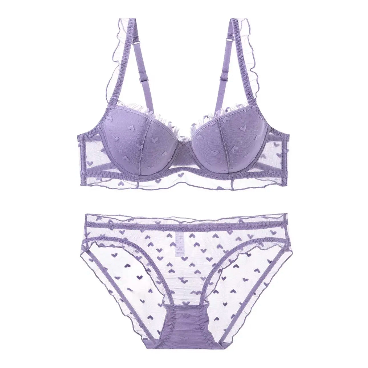 Women's Lace Soft Underwire Lingerie Set