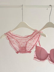 Women's Lace Soft Underwire Lingerie Set