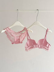 Women's Lace Soft Underwire Lingerie Set