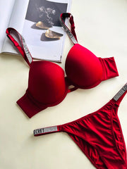 Women's Smooth Seamless Push-Up Bra Set