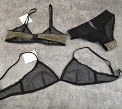 Wriufred Comfortable Bra Sets Temptation Wild Triangle Cup Underwear