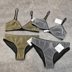 Wriufred Comfortable Bra Sets Temptation Wild Triangle Cup Underwear