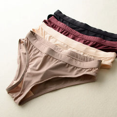 Wriufred Ice silk no trace lingerie Set