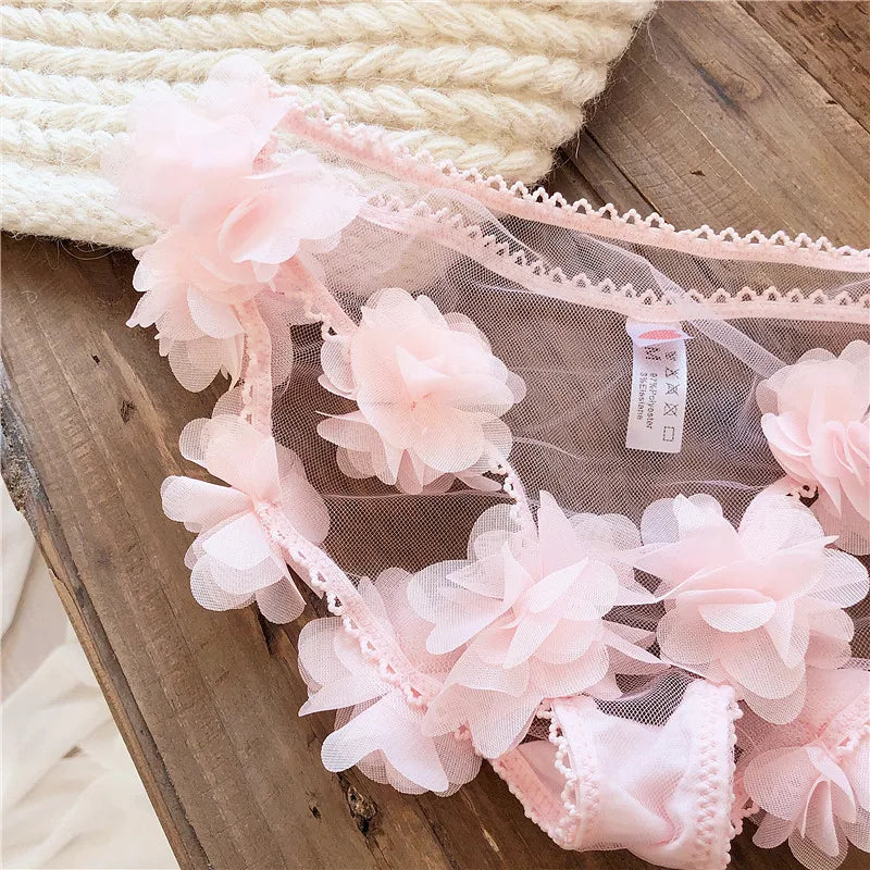 Wriufred sexy petal bud bra Set