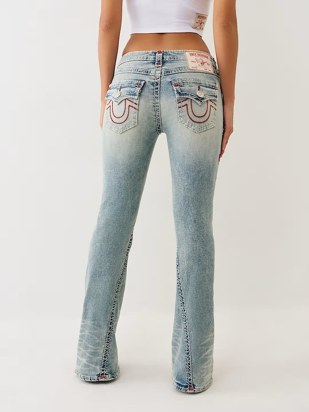 Gothic Diamond Embroidery Jeans Vintage Low Rise Flared Jeans Retro Y2k Baggy Denim Pants High Streetwear Trousers